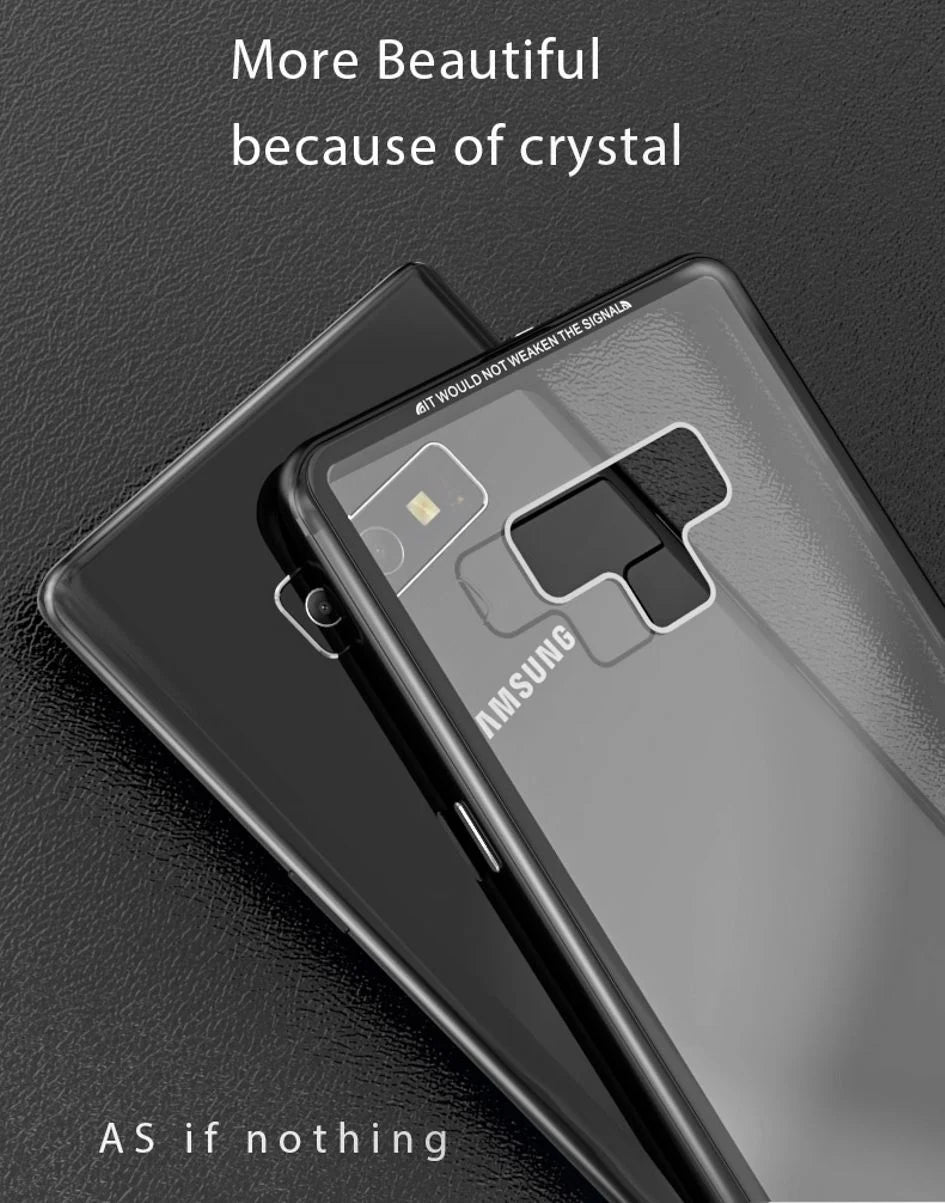 Case Metal Luphie Cristal Templado Galaxy Note 9