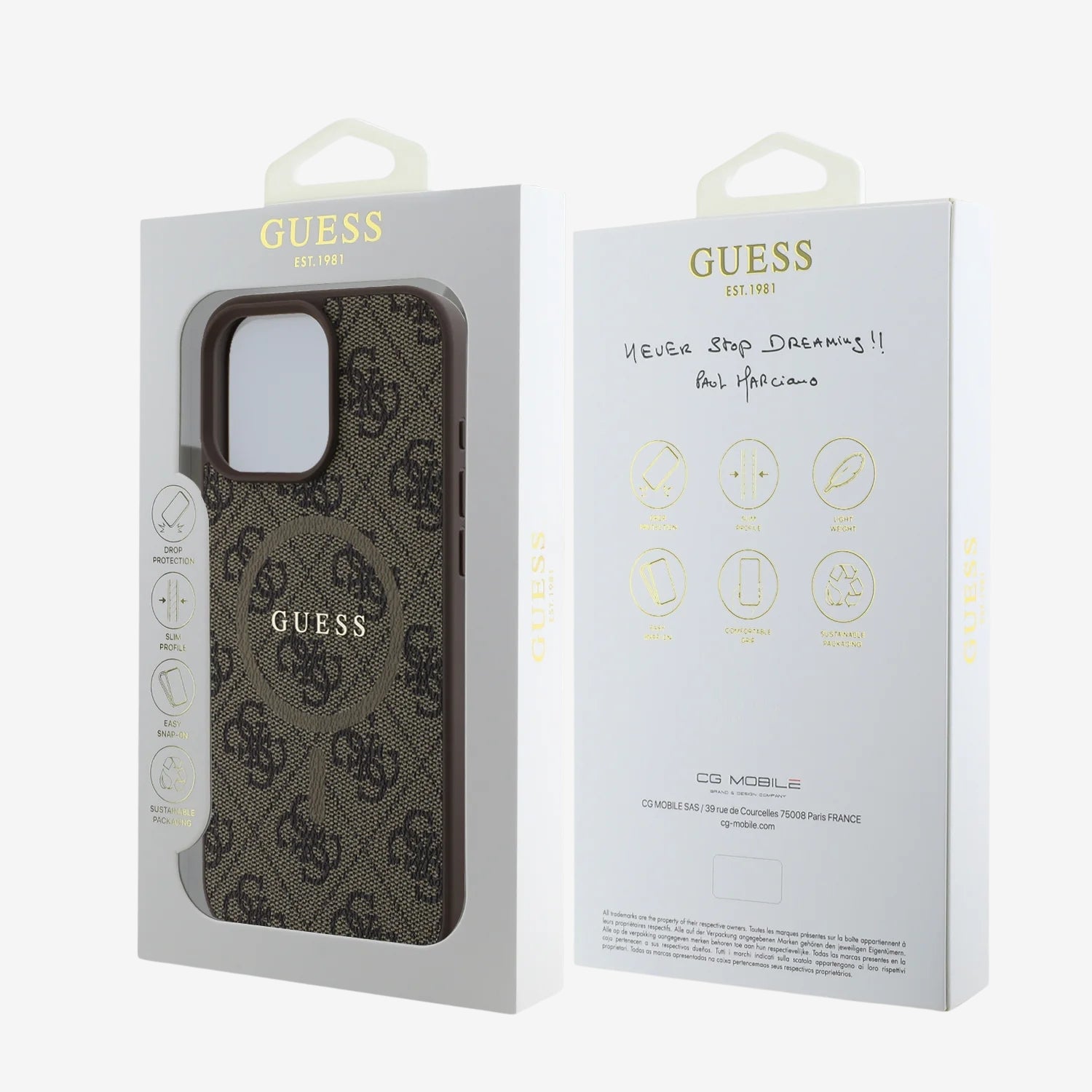 Case Guess Slim Cuero PU iPhone 16 Pro Max | 4G Colección