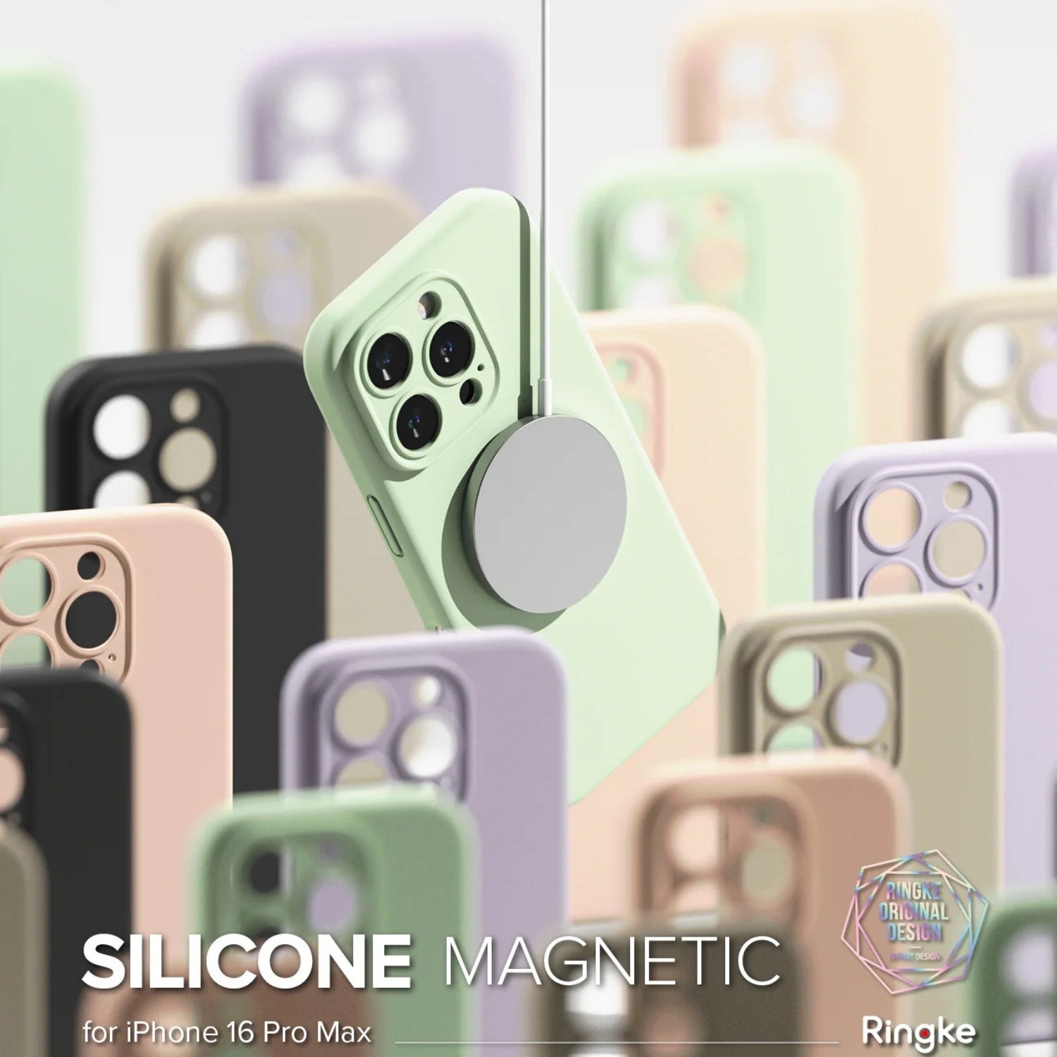 Case Ringke Silicone Magnetic iPhone 16 Pro (MagSafe)