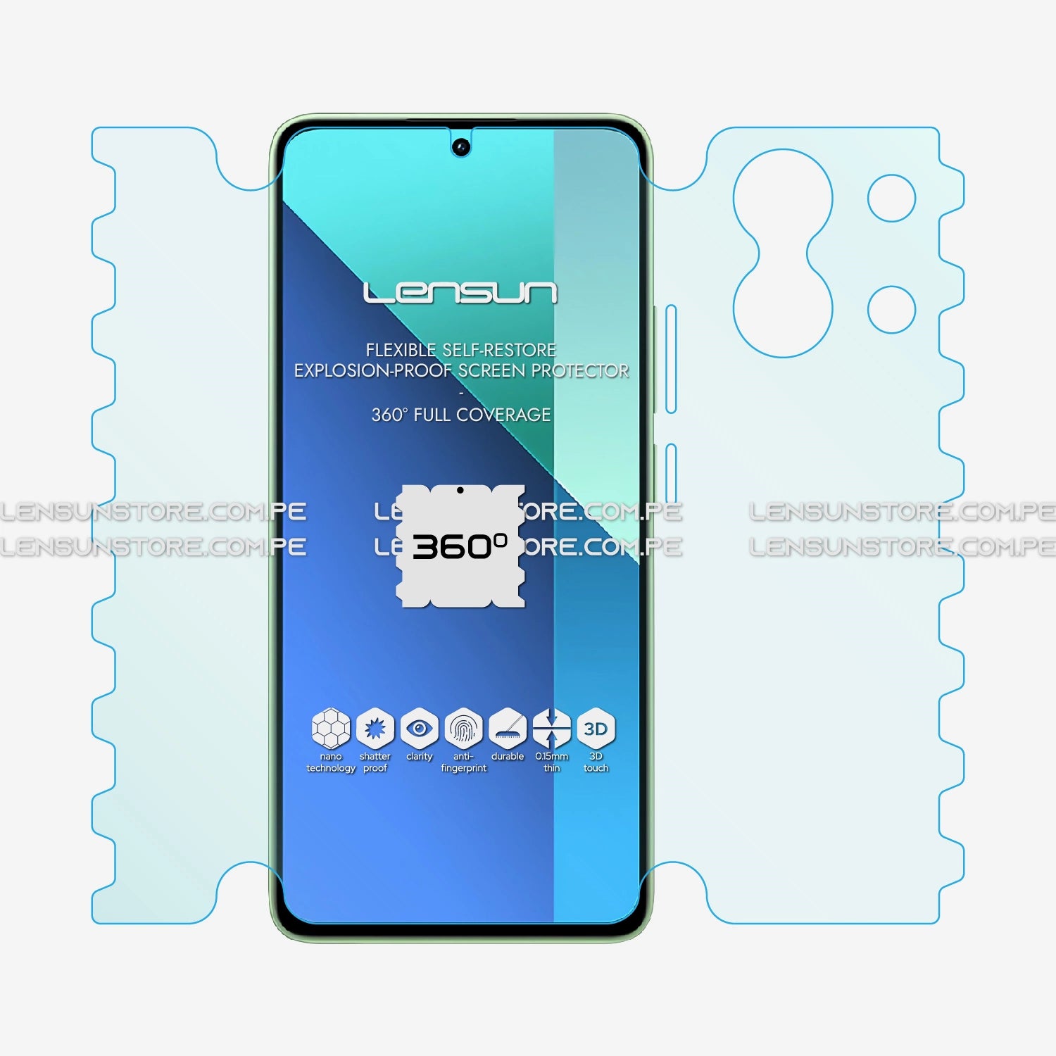 Lámina 360 Lensun Redmi Note 13 Pro +