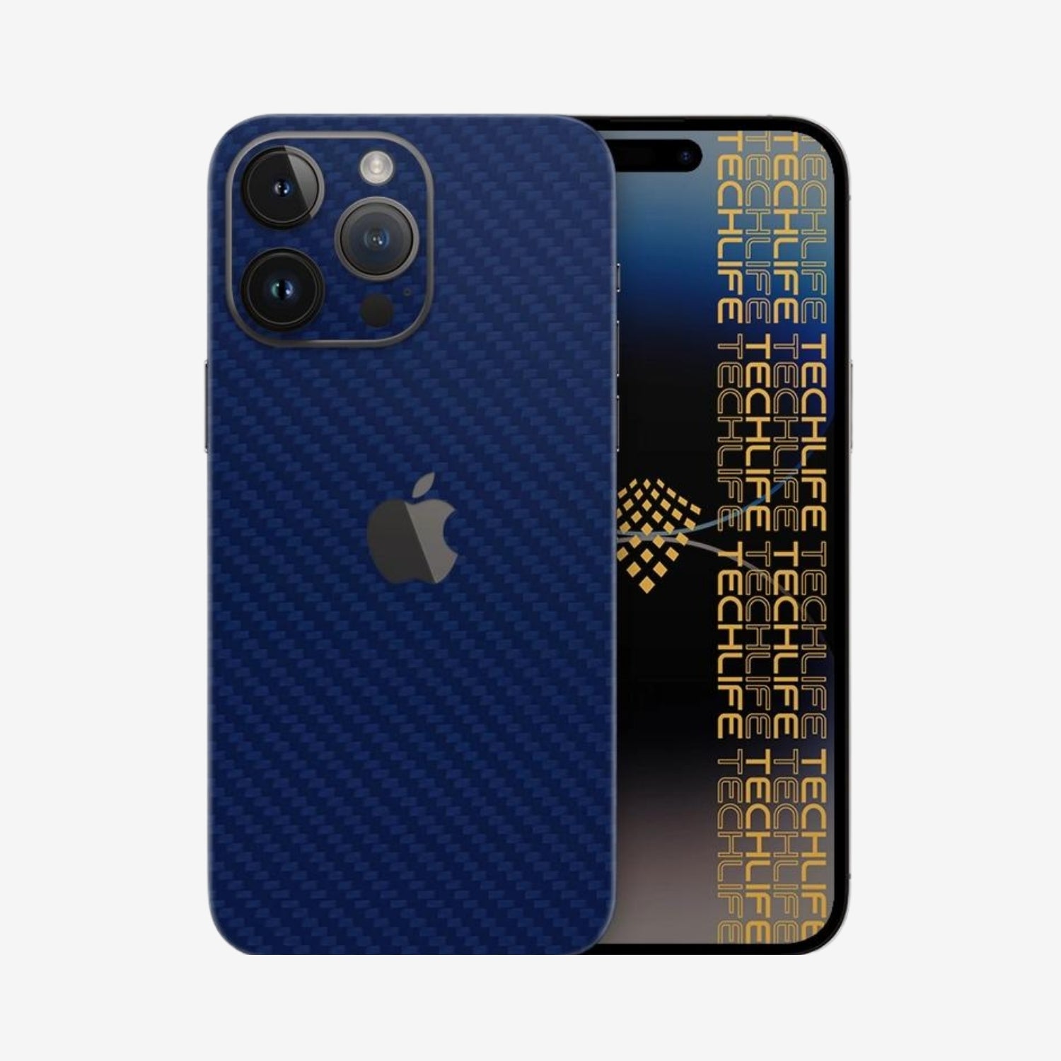 Skin Premium Carbono Azul iPhone 15 Pro