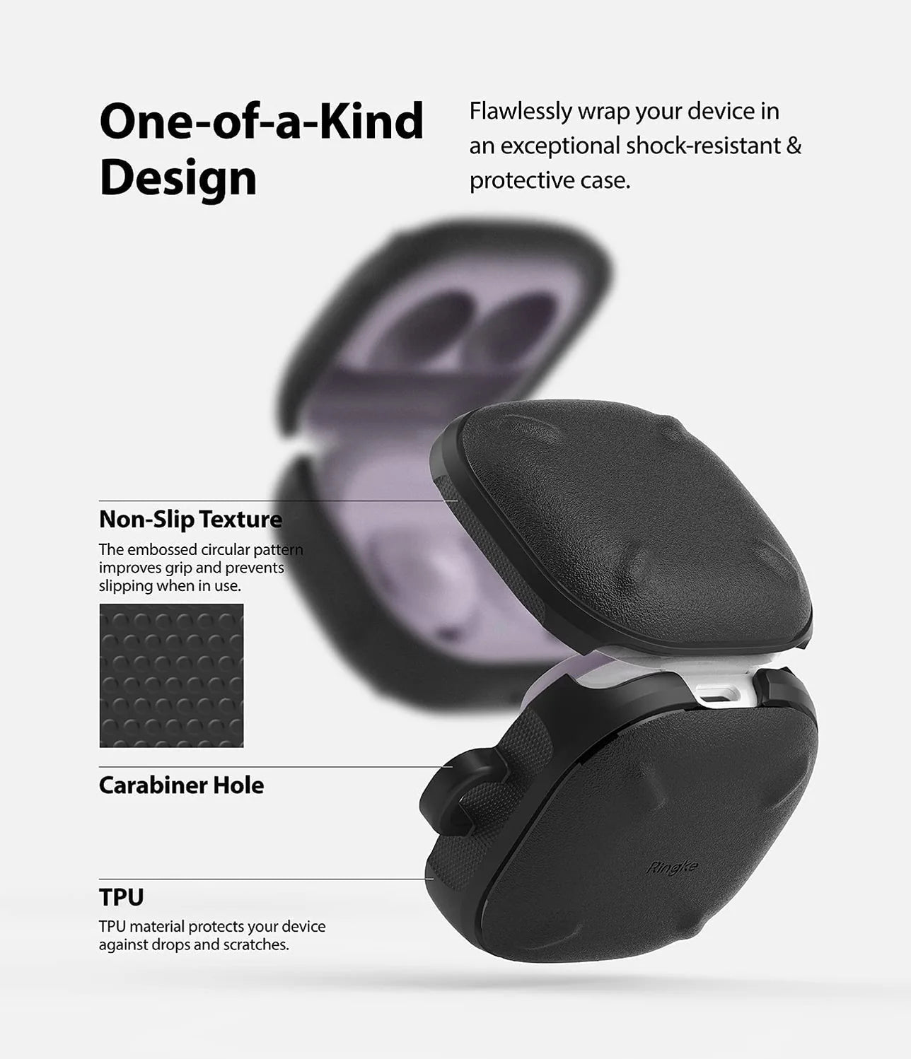 Case Ringke Onyx Galaxy Buds FE / Buds 2 Pro / Live / Buds Pro - Black