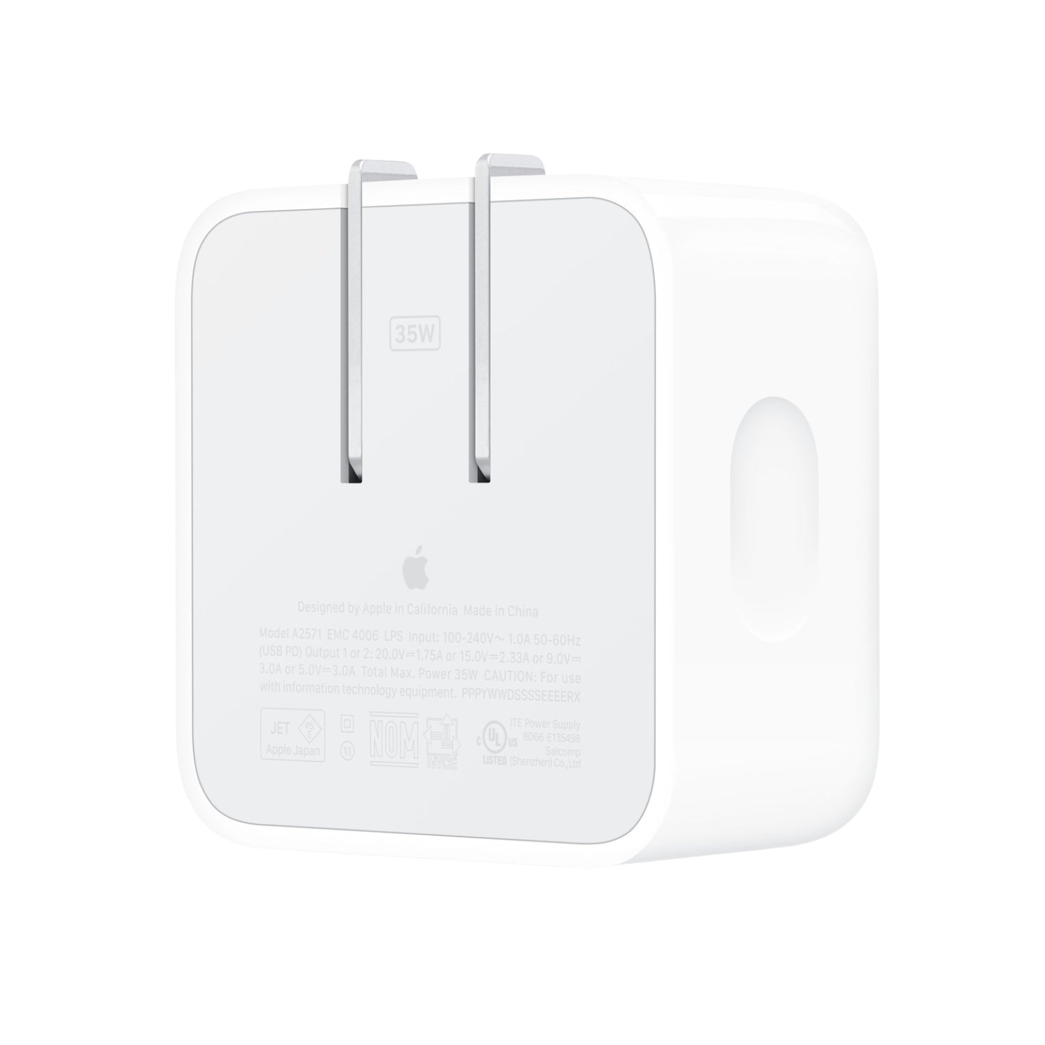 Cargador De Pared Con Puerto Doble Mac Usb-c De 35w