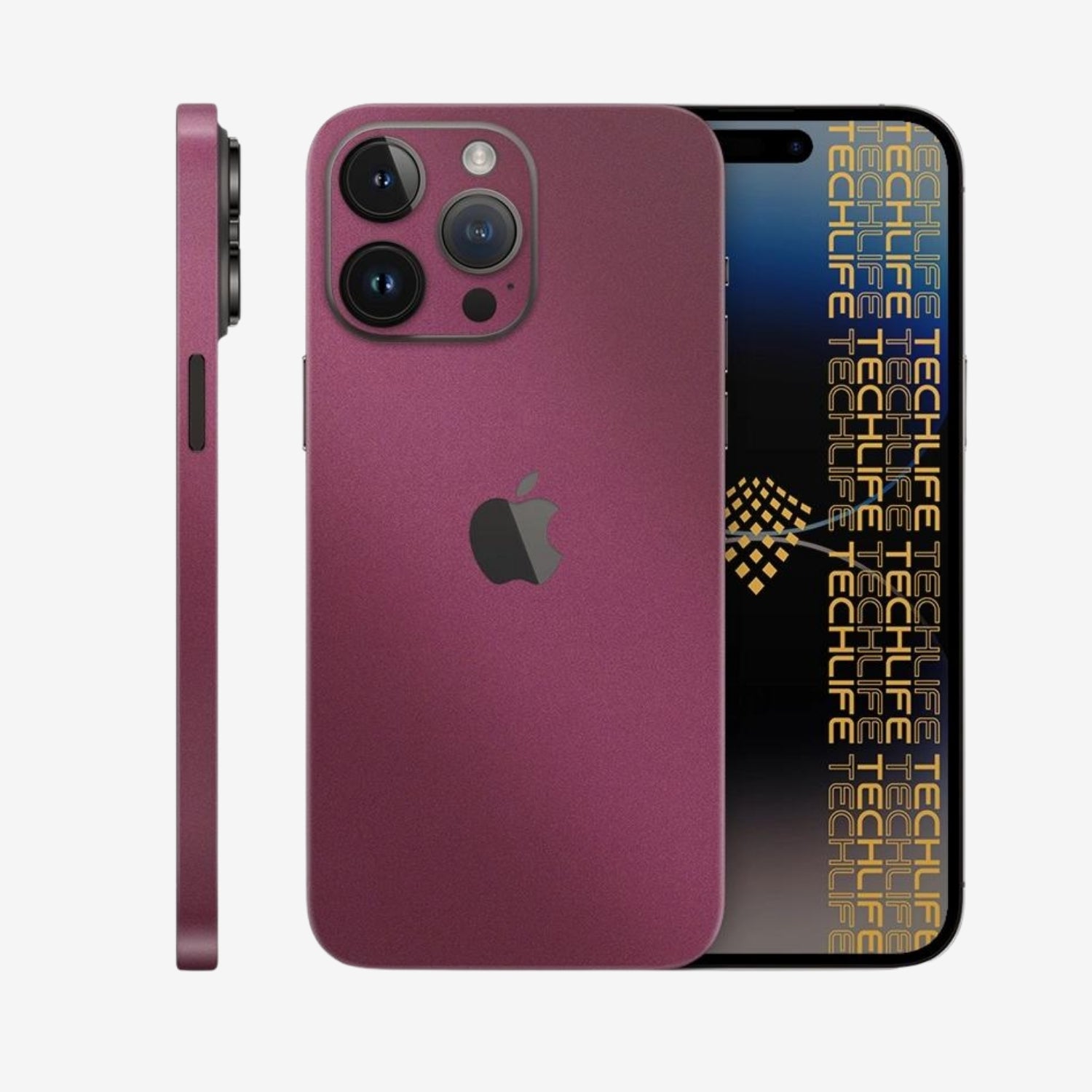 Skin Premium Algodon Guinda iPhone 15 Pro Max