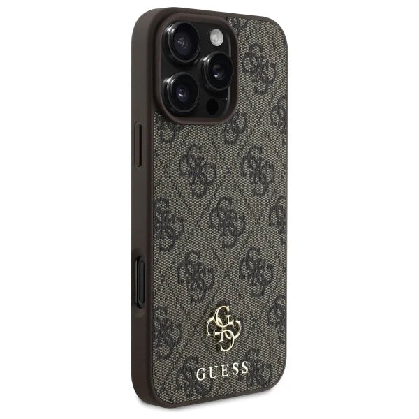 Case Guess Classic Logo iPhone 16 Pro Max| 4G Colección Brown