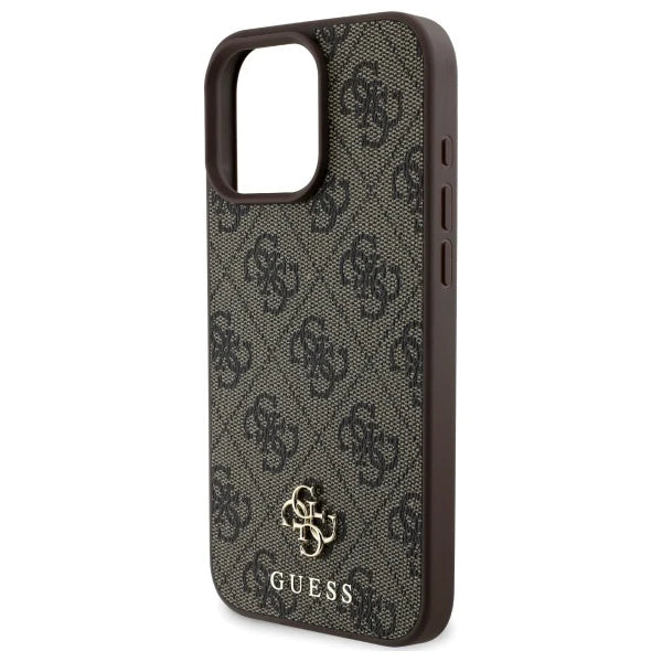 Case Guess Classic Logo iPhone 16 Pro Max| 4G Colección Brown