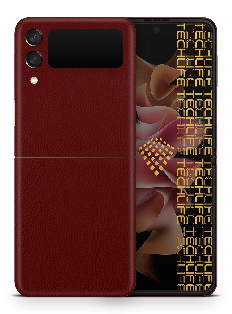 Skin Premium Cuero Merlot Samsung Galaxy Z Flip 3