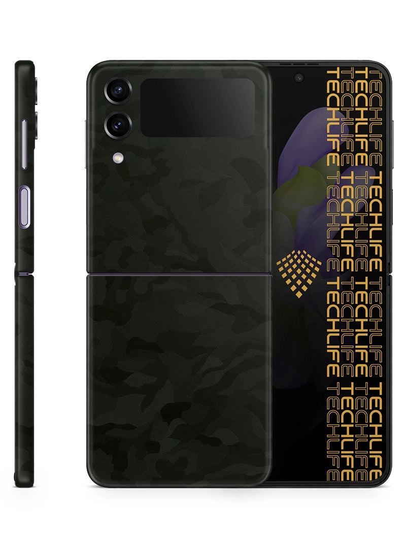 Skin Premium Camuflaje Comando Oscuro Samsung Galaxy Z Flip 4