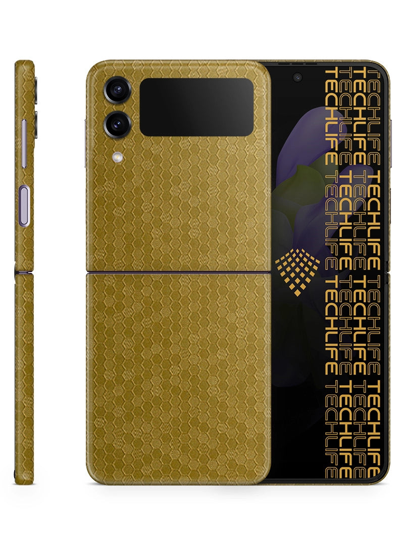 Skin Premium HexaTech Aurora Dorada Samsung Galaxy Z Flip 4