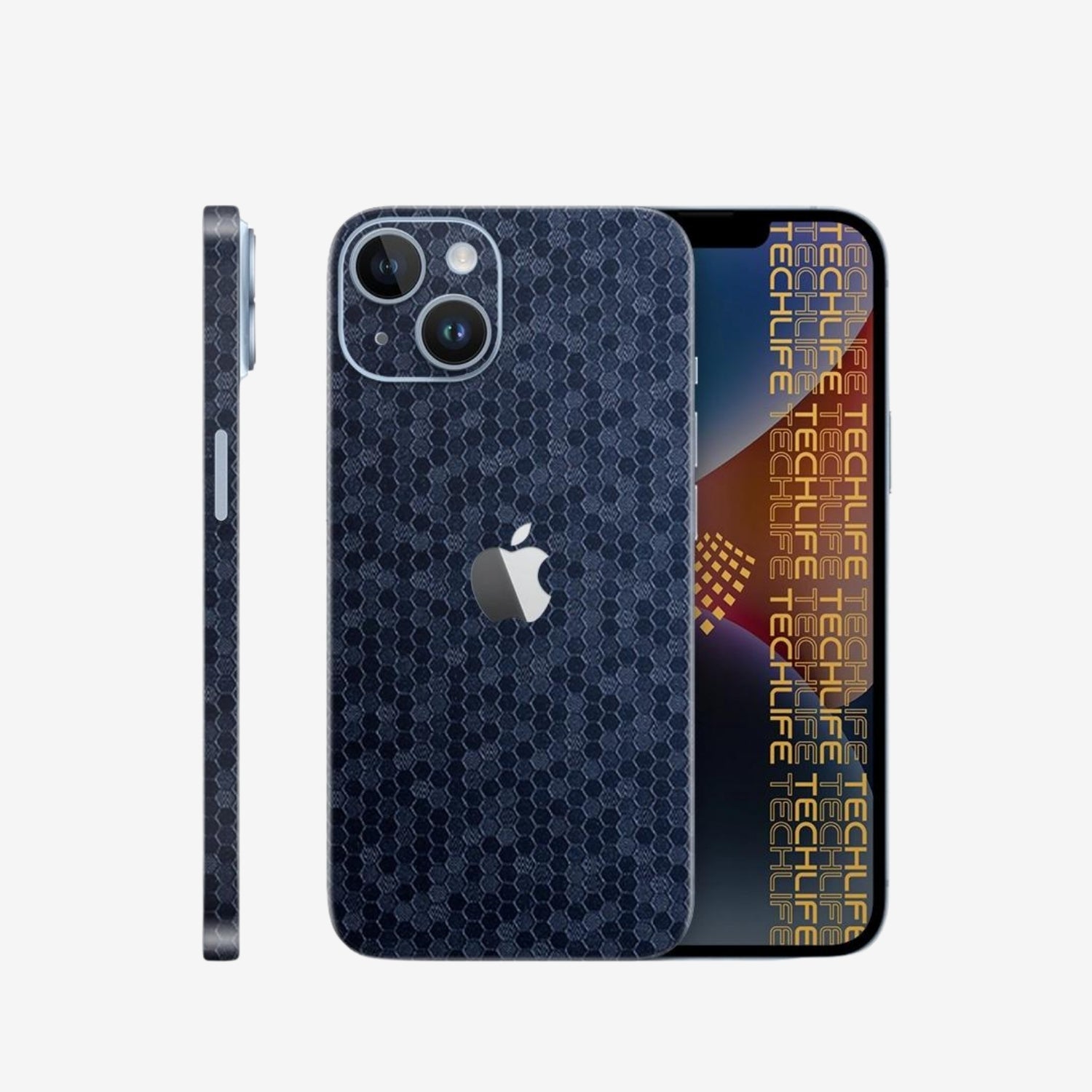 Skin Premium HexaTech Océano Azul iPhone 15