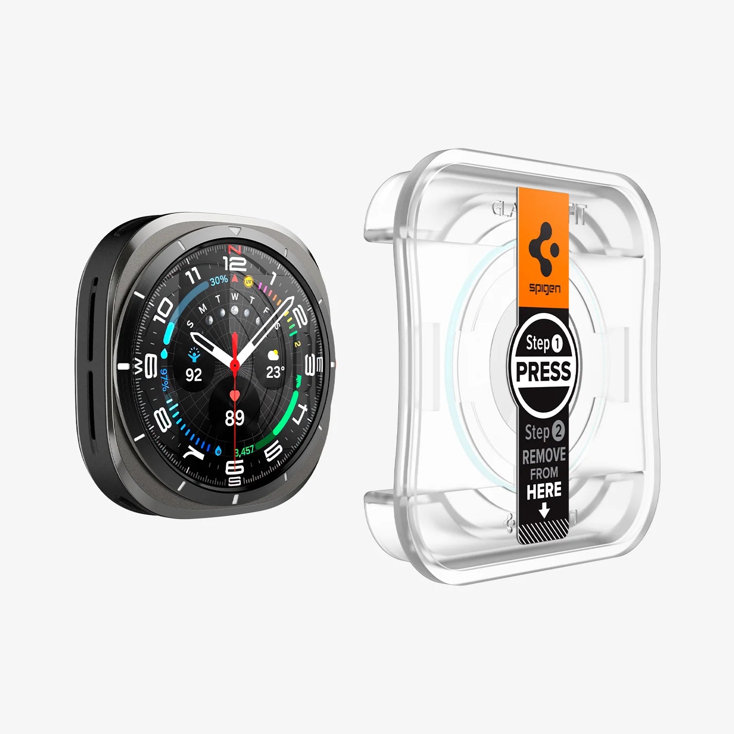 Protector de Pantalla Spigen GLAS.tR EZ Fit| Watch Ultra (47mm)