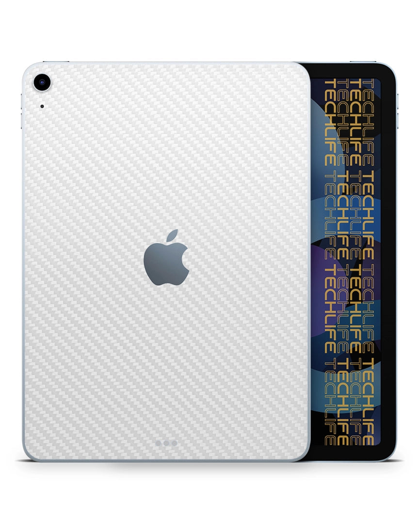 Skin Premium Fibra De Carbono Blanco iPad Air