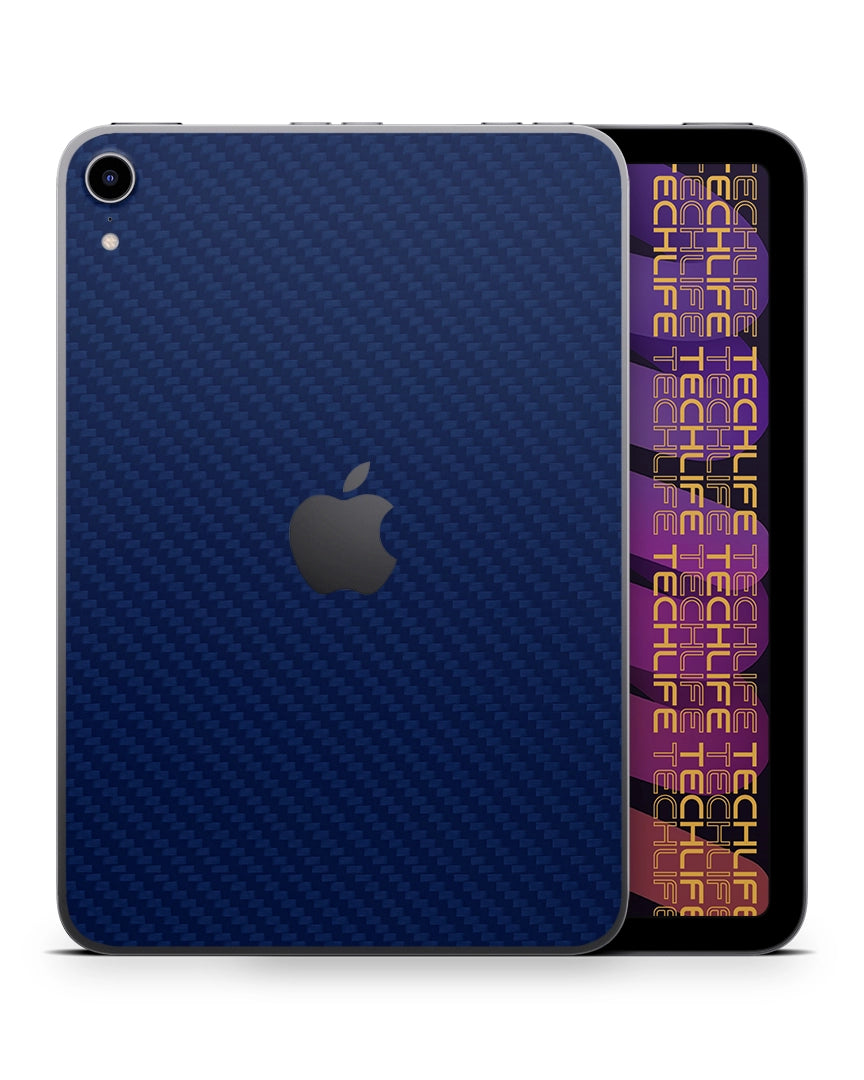 Skin Premium Carbono Azul iPad Mini