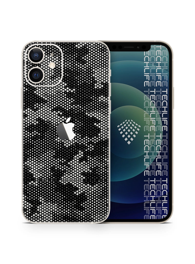 Skin Silver Camuflado Pixel iPhone 12