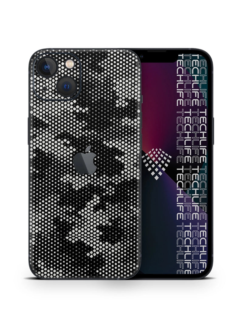 Skin Silver Camuflado Pixel iPhone 13 Mini