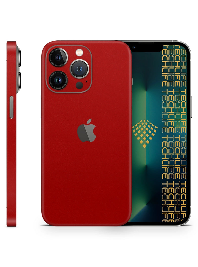 Skin Premium Alcantara Rojo iPhone 13 Pro