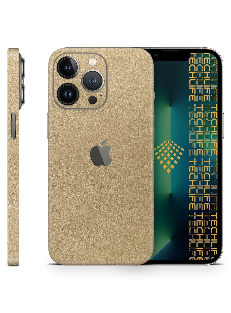 Skin Premium Cuero Esencia Marfil  iPhone 13 Pro