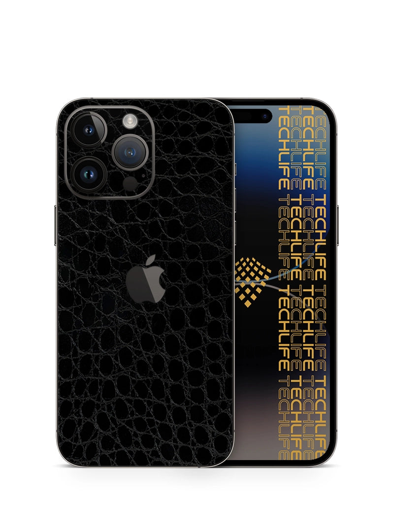 Skin Premium Caiman Negro Original iPhone 14 Pro