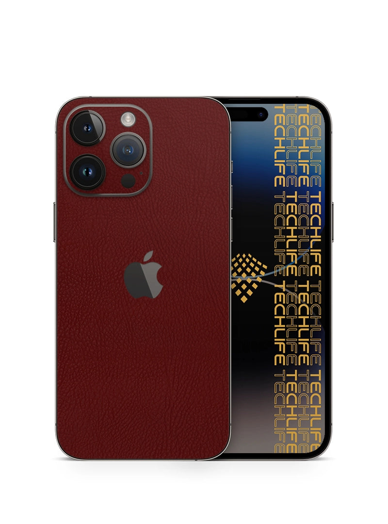 Skin Premium Cuero Merlot iPhone 14 Pro