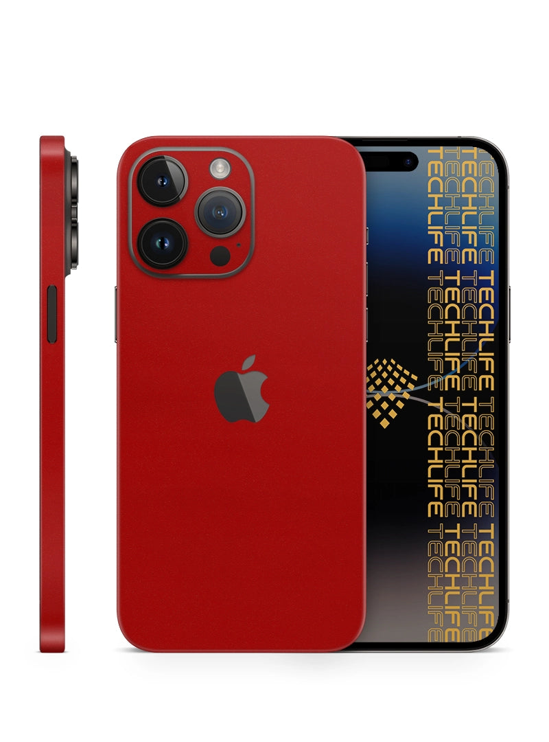 Skin Premium Alcantara Rojo iPhone 14 Pro