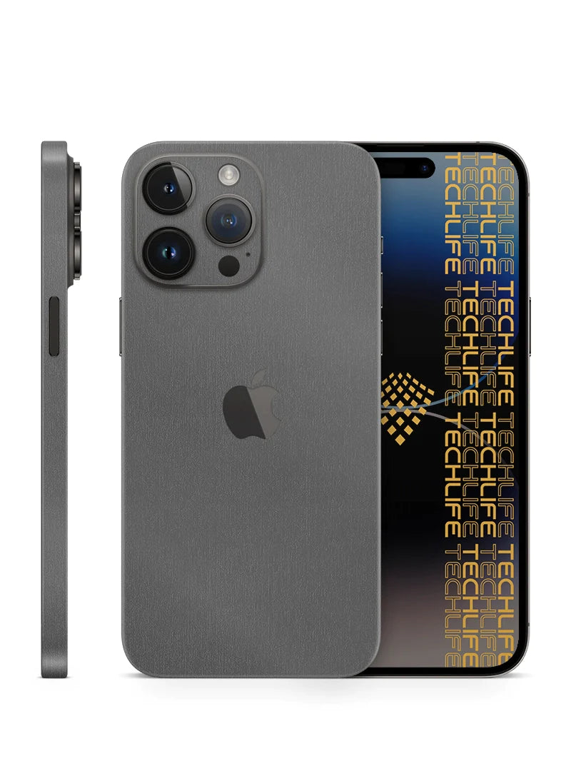 Skin Premium Pluma Gris iPhone 15 Pro