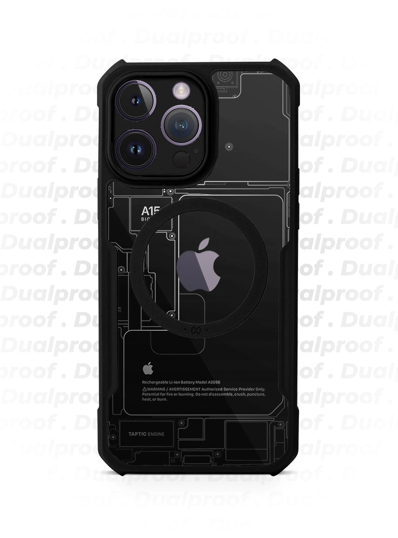 Case Antishock Dualproof  iPhone 14 Pro Max - Fantasma Oscuro