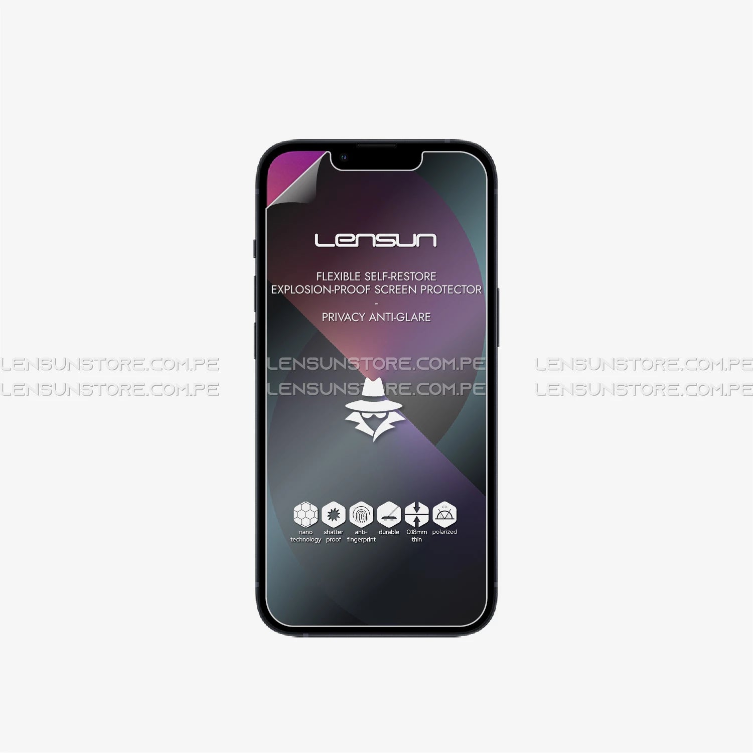 Protector de Pantalla Lensun Privacidad Mate iPhone 13 Pro