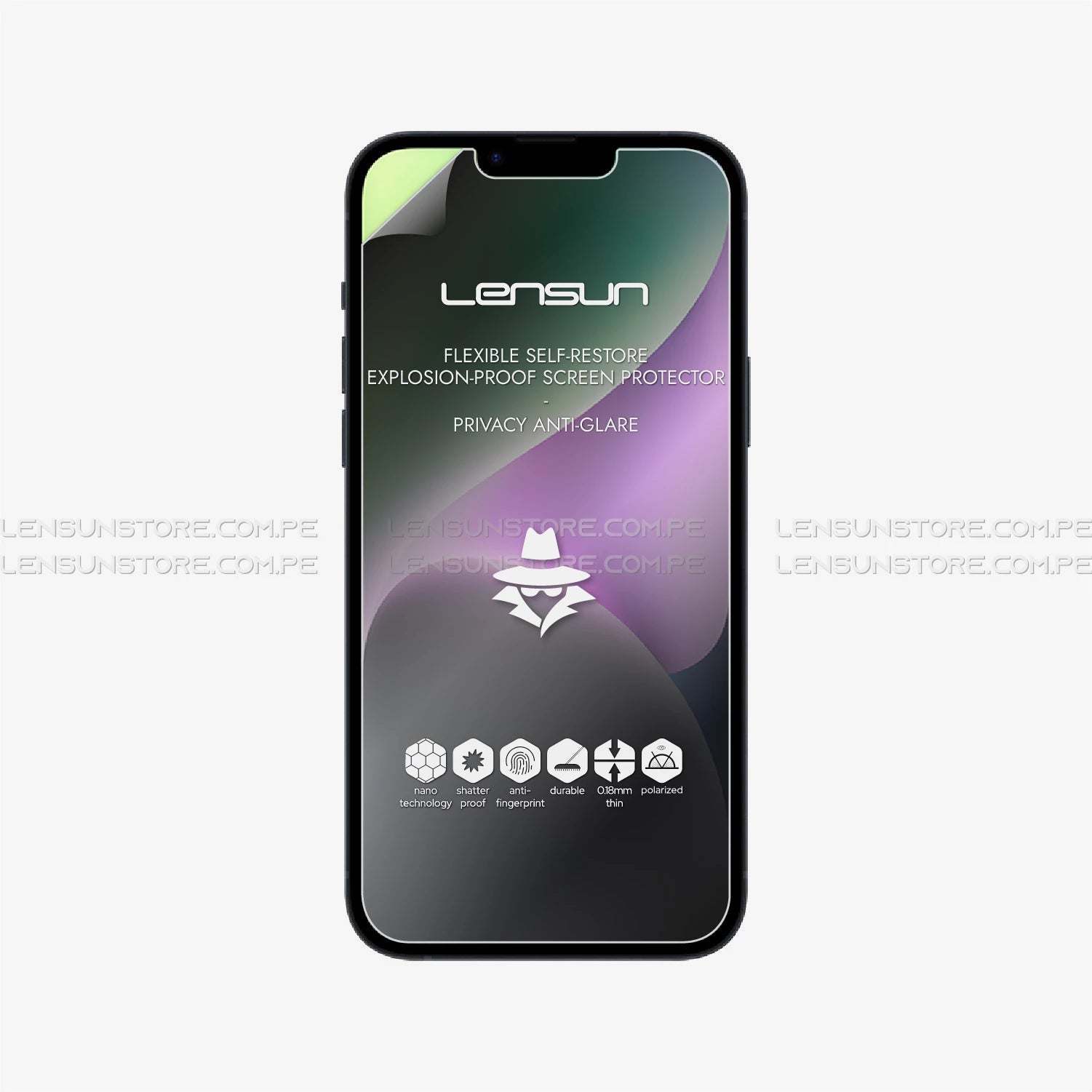 Protector de Pantalla Lensun Privacidad Mate iPhone 14 Plus