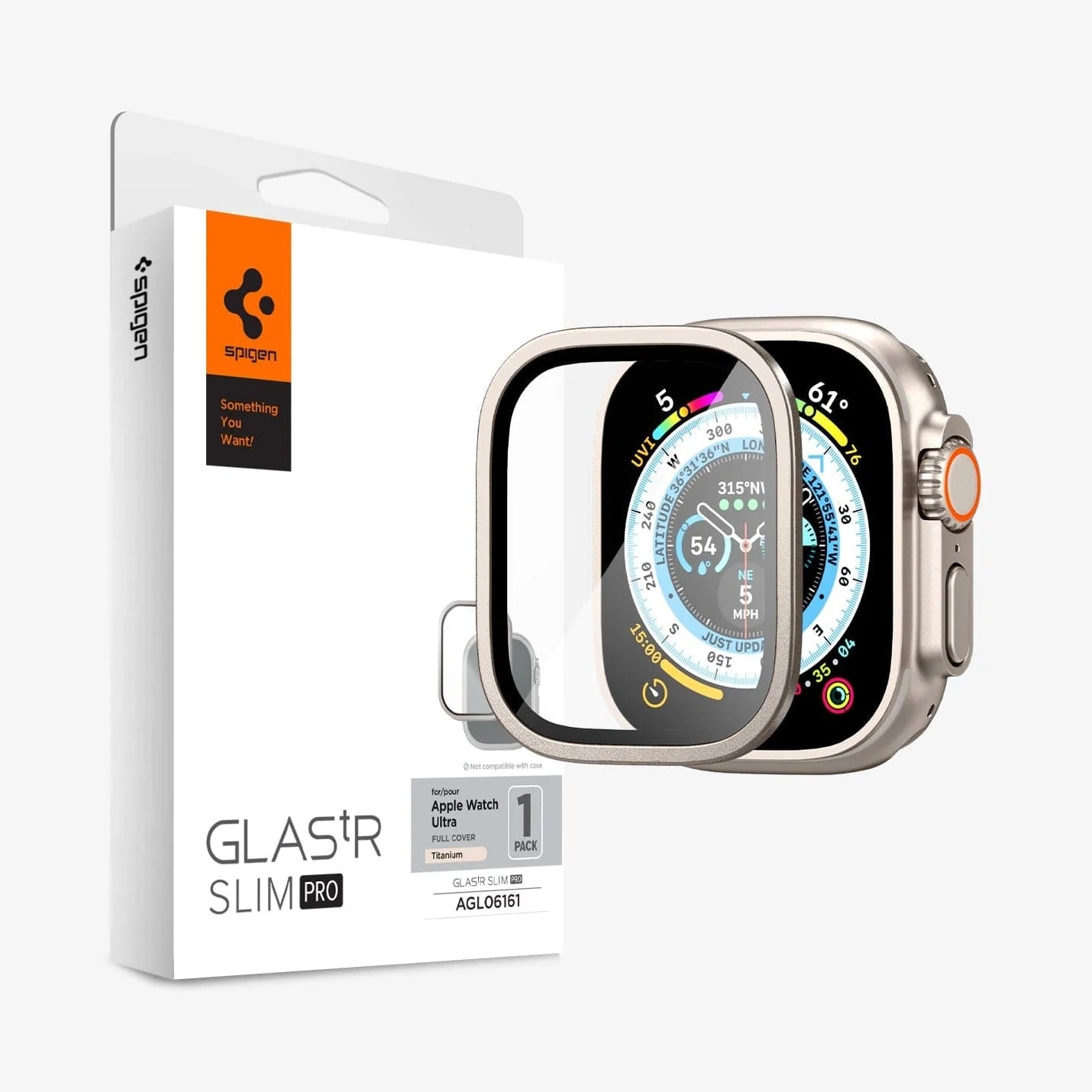 Protector de Pantalla Spigen Glas.tR Slim Pro Apple Watch Ultra -  49mm