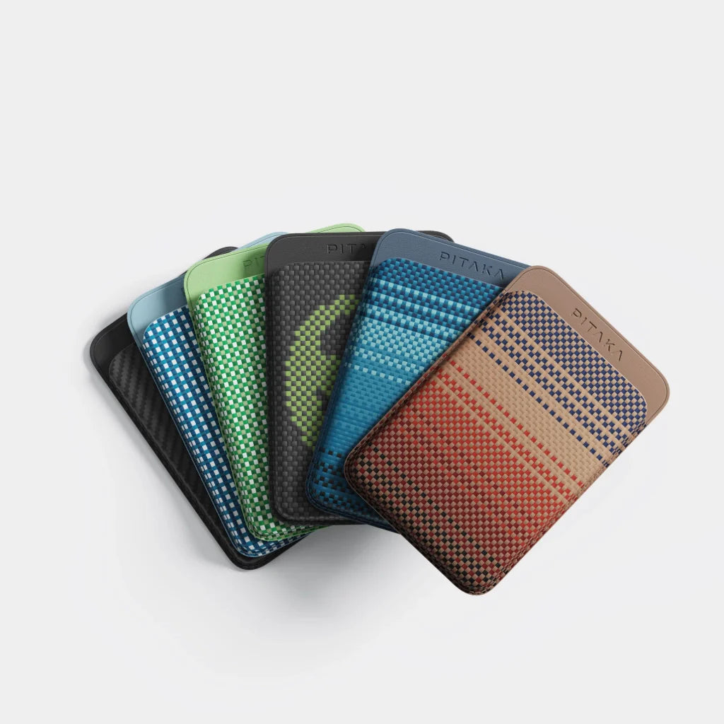 Tarjetero Pitaka Magnetic Woven Wallet