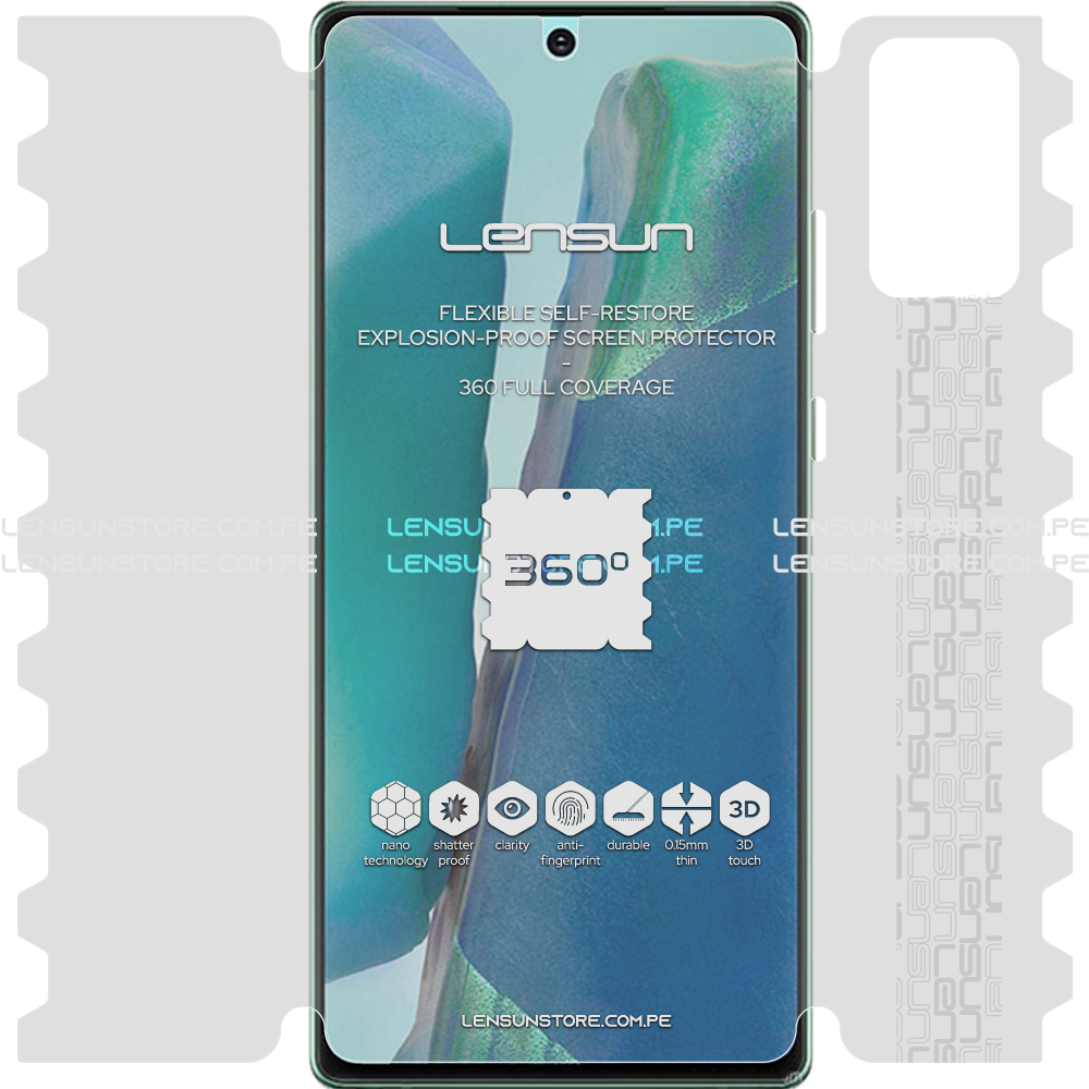 Lámina 360 Lensun - Samsumg Galaxy Note 20