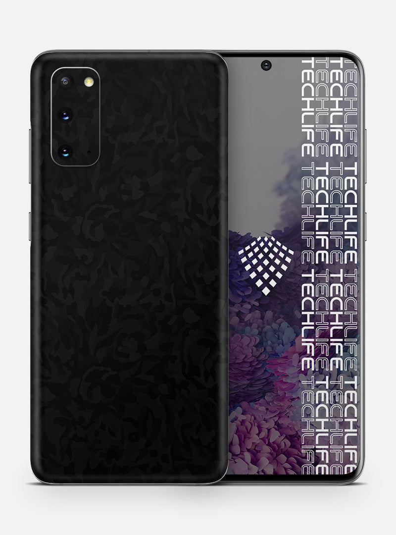 Skin Premium Camuflaje Espectro Negro Galaxy S20