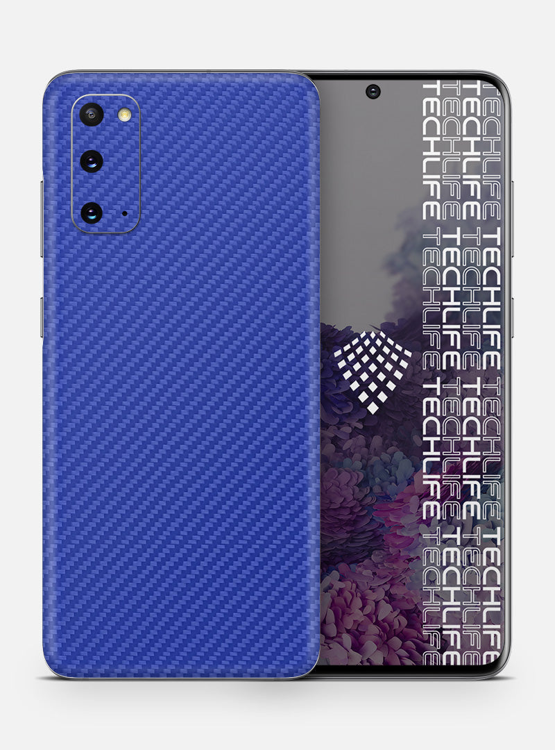 Skin Premium Carbono Azul Galaxy S20