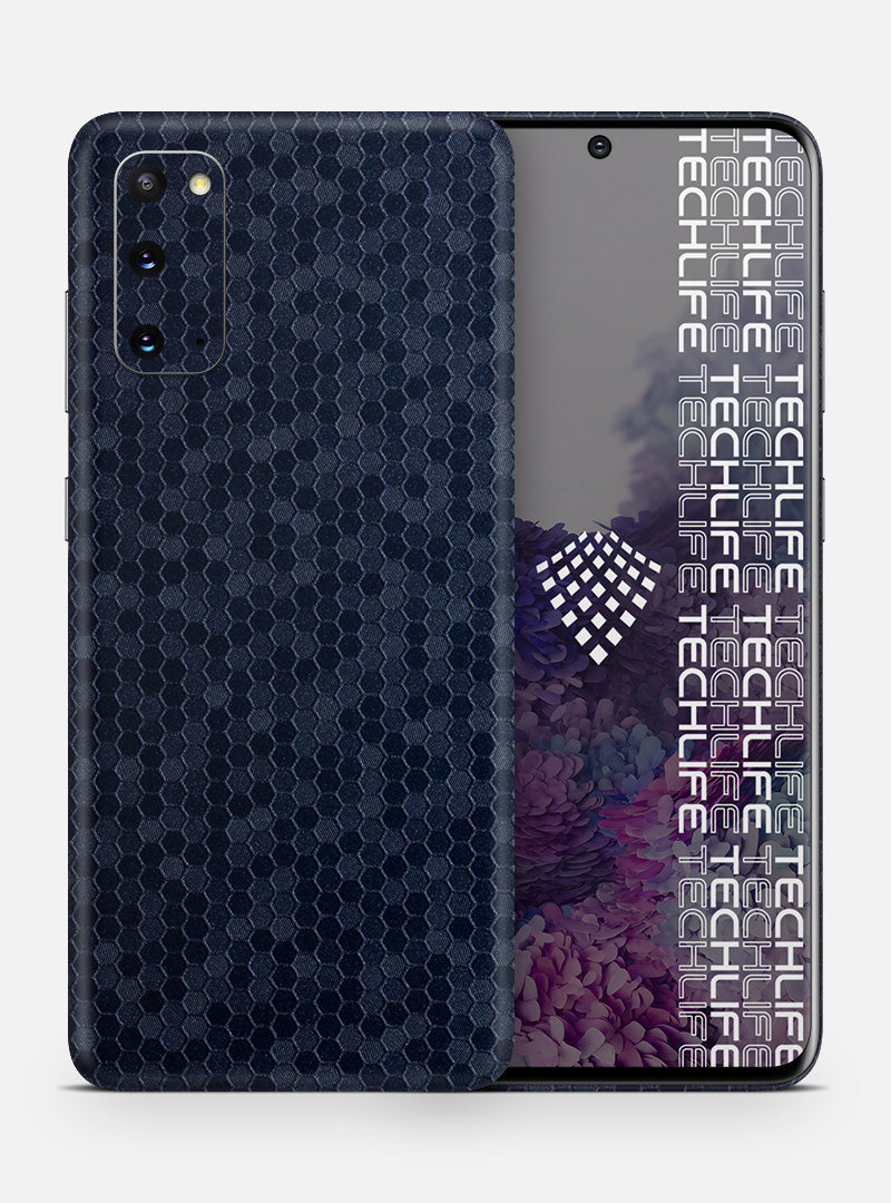 Skin Premium HexaTech Océano Azul Galaxy S20