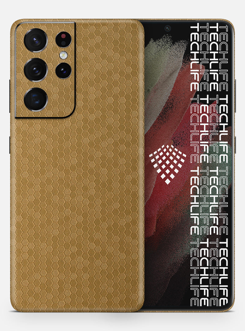 Skin Honeycomb Gold para Galaxy S21 Ultra