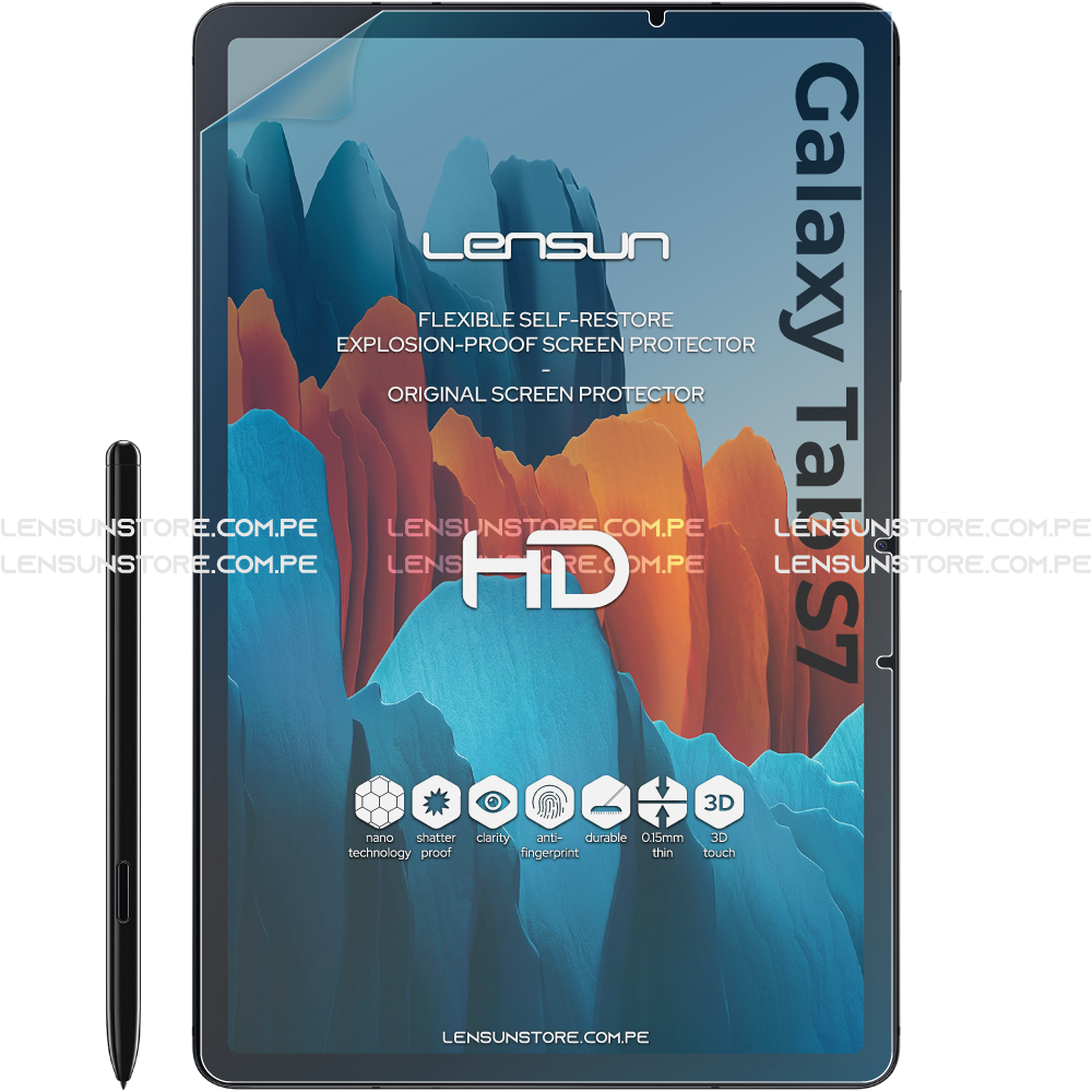 Lensun Protector de Pantalla HD Shield para Galaxy Tab S7