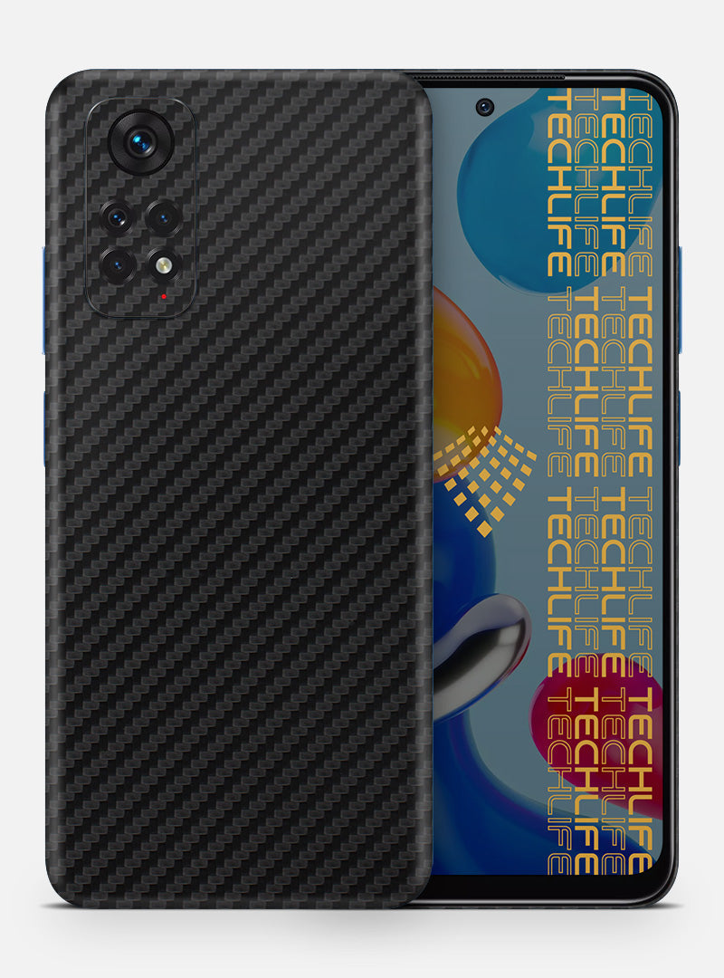 Skin  Black 3D Carbon para Redmi Note 11