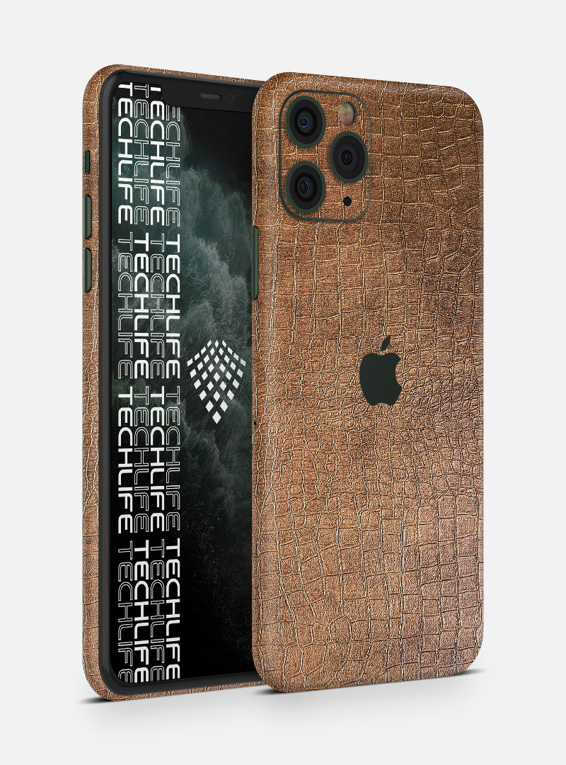 Skin Leather Reptile Brown para iPhone 11 Pro